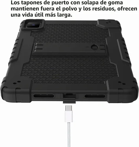 Vista 6 de Mignova - Funda para tablet TCL Tab Pro 5G, soporte giratorio integrado, correa de hombro, correa de mano, híbrida a prueba de golpes, para niños