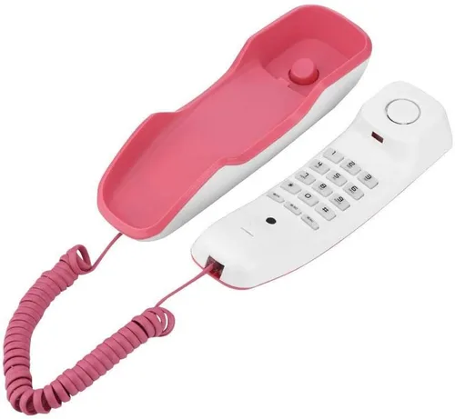 Vista 8 de ASHATA Teléfono con cable básico, Teléfonos fijos para el hogar, Pausa/silencio/Último número funciones de redireccionamiento, Montado en la pared