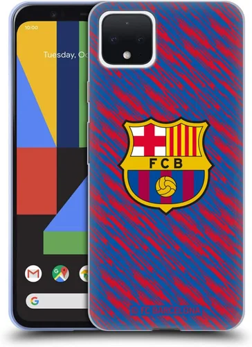 Vista 81 de Head Case Designs Funda de gel con licencia oficial del FC Barcelona Barca Crest Patterns [protección de grado militar] compatible con Google Pixel 3