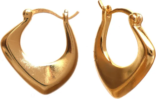 Vista 77 de Gempires - Aretes ligeros y gruesos, delicados y minimalistas, hipoalergénicos, chapados en oro, sin deslustre, diseño clásico, para uso diario