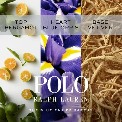 Vista 2 de Ralph Lauren Polo Blue - Eau de Parfum - Colonia para hombre - Acuático y fresco - Con cítricos, bergamota y vetiver - Intensidad media