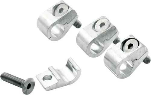 Vista 4 de Allstar Performance Allstar ALL18321 Abrazadera universal de aluminio con abrazadera de 1/4" I.D (paquete de 4)