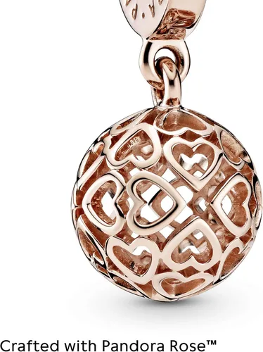 Vista 3 de PANDORA Joyería Armonious Hearts Rose Charm Metal no aplica