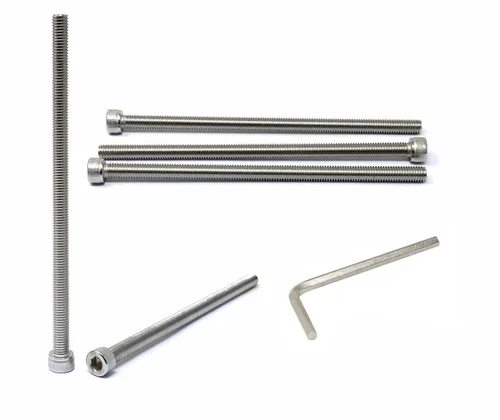 Vista 104 de iexcell Kit de tornillos de cabeza hexagonal de acero inoxidable 304, 100 unidades M2 x 0.157 in, paso de rosca de 0.016 in