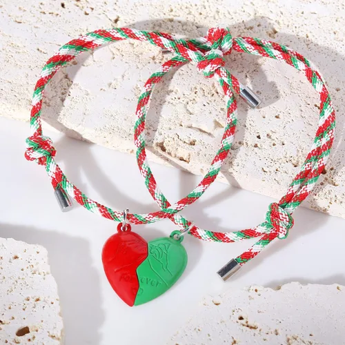 Vista 2 de COTATI Pulsera de Halloween con dijes de película de terror y grito de terror, pulsera de eslabones de Navidad para mujer