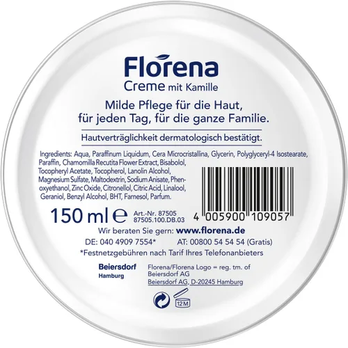 Vista 2 de Florena Crema con Manzanilla (1 x 5.1 fl oz)