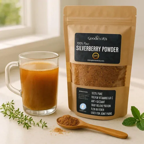 Vista 2 de Angel's Peel Lounge Silverberry Powder – Superalimento 100% natural rico en vitamina C – Apoyo inmunológico para batidos, jugos y bebidas – 8 onzas