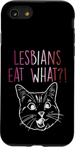 Vista 18 de Lesbians Eat What Sorprised Cat Funny LGBT Gay Pride - Carcasa para iPhone 16