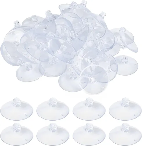 Vista 9 de AccEncyc 30 Ventosas Pequeñas de 20mm/0.8in Mini Ventosas para Decoración de Ventanas, Luces de Hadas, Juguetes y Montaje de Pequeñas Piezas