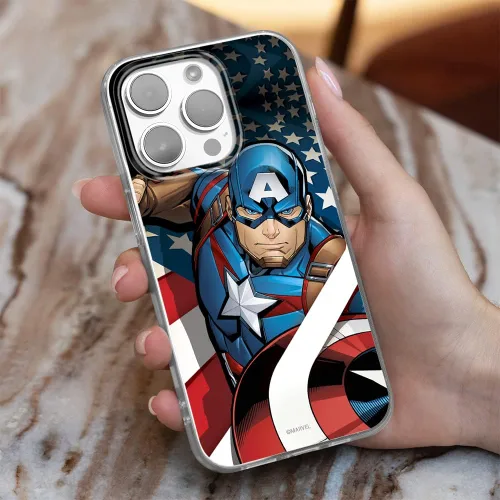 Vista 9 de ERT GROUP Funda de teléfono móvil para Apple Iphone 14 PRO MAX original y oficial con licencia Marvel patrón Capitán América 004 adaptado de manera