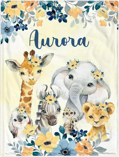 Vista 22 de Manta de bebé personalizada para niñas y niños, manta de bebé personalizada con nombre, mantas personalizadas con nombre para niños, manta de Linda