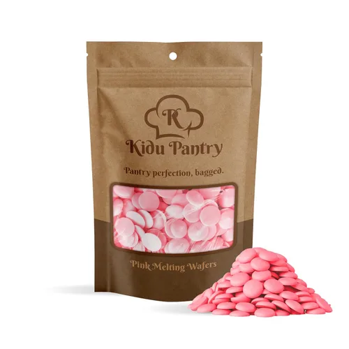 Vista 15 de KIDU PANTRY - Bolsa de obleas de chocolate para derretir a granel, perfecta para sumergir, postres, hornear y más (oscuro, 2 libras)