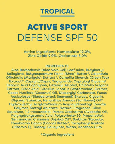 Vista 6 de Seaweed Bath Co Sport Protector solar SPF 50, 3.4 FZ Broad Spectrum Hybrid Sunscreen with Zinc Oxide, Aloe & Watermelon, Water Resistant Face and