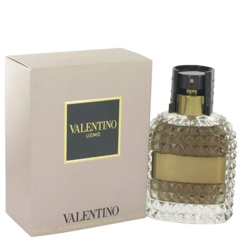 Vista 3 de Valentino Uomo Eau de Toilette Perfume en espray para hombre, 5.1 onza, Marrón claro