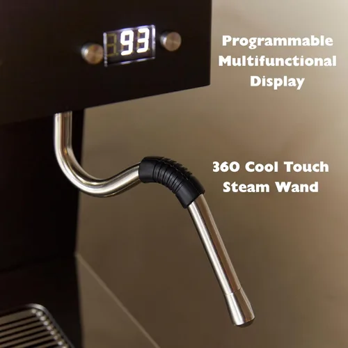 Vista 6 de Máquina de espresso programable Ascaso Steel PID con controles volumétricos, termobloque único, 120V (ÚNICA, BLANCA)