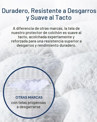 Vista 6 de ViscoSoft Cubrecolchón refrescante tamaño individual, suave y relleno de alta calidad, soporte similar a una nube, acolchado relleno de fibra