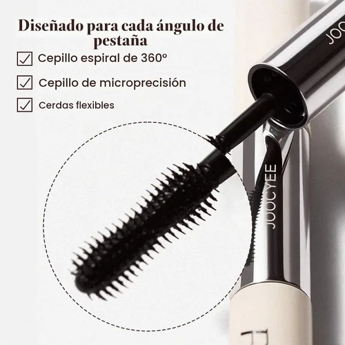 Vista 4 de JOOCYEE Dual-Ended Tubing Mascara for Volume and Length, Waterproof Smudge-Proof Lash Lifting Mascara with Detail Brush for Precise Application
