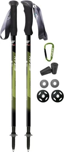 Vista 10 de Fizan 3 bastones de senderismo compactos: ultraligeros de 5.6 onzas, para mochileros, bastones de senderismo, ajustables, plegables, ajuste Corcho