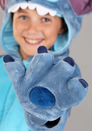 Vista 5 de Disfraz Deluxe de Stitch de Disney para Niños Multicolor
