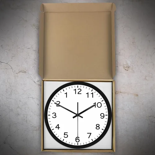 Vista 9 de Reloj de pared con marco de metal y cubierta de cristal, reloj de pared analógico redondo y inverso, funciona con pilas, para sala de estar