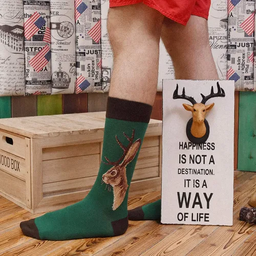 Vista 3 de HSELL Calcetines de vestir para hombre, diseños divertidos y locos, calcetines de algodón con patrón novedoso, regalos divertidos para hombres 12