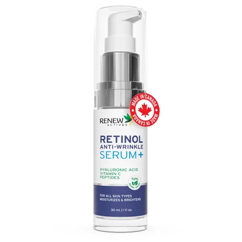 Vista 9 de RENEW ACTIVES Suero facial de retinol con ácido hialurónico y vitamina C – Fórmula hidratante y nutritiva para piel joven – Reduce líneas finas