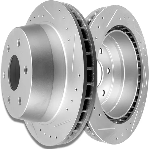 Vista 54 de SCITOO Rotores de freno traseros, 2 kits de frenos para Acura Integra 1990-2001, Honda Civic 1992-1995 1999-2000, para Civic del Sol 1993-1997, CRX