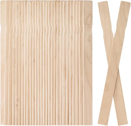 Vista 9 de WISYOK Paquete de 15 palitos de pintura de 12 pulgadas, palos de pintura de madera para mezclar, palitos grandes para manualidades, agitadores