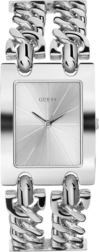 Vista 5 de Guess Reloj de pulsera multicadena en tono plateado para mujer Tono dorado/negro/dorado