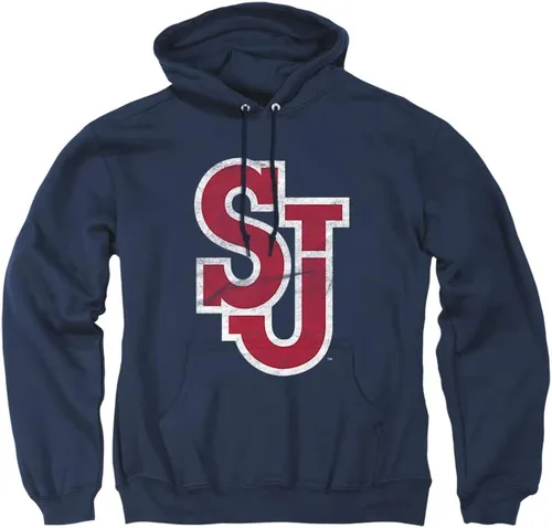 Vista 42 de Distressed College Primary Logo Adult Pullover Hoodie Collection 1 Universidad Estatal de Albany