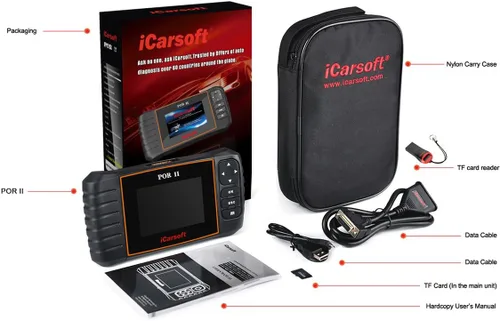 Vista 3 de 2017 iCarsoft POR II para Porsche Herramienta escáner de diagnóstico profesional