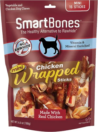 Vista 15 de SmartBones SmartStick envuelto con pollo real, 1 unidad (paquete de 8)