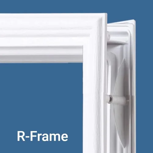 Vista 4 de 22 x 36 Inserto de vidrio transparente para puerta de entrada (9 Lite Prairie), color blanco