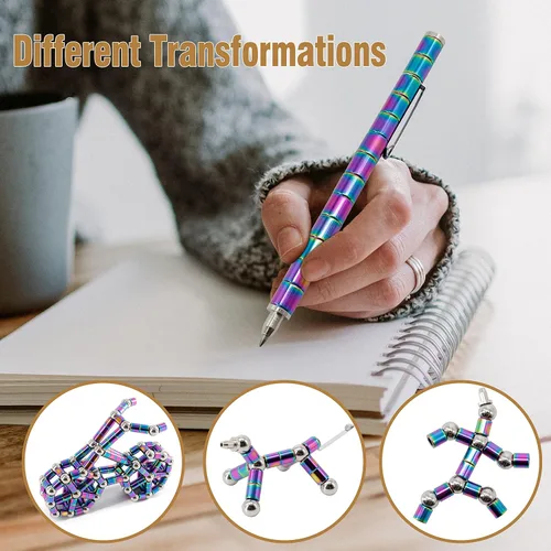Vista 6 de Bolígrafo Fidget Magnético, Juguetes Fidget Geniales, Regalo para Chicos Adolescentes, Juguetes Fidget - Perfecto para Alivio del Estrés y Enfoque