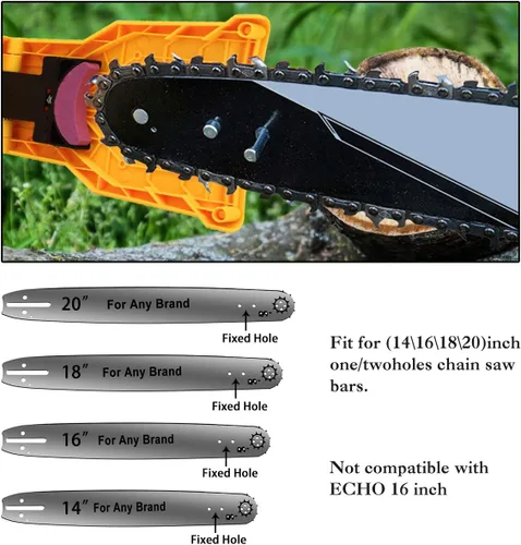 Vista 3 de SDMS Chainsaw Sharpener, Portable Chain Saw Blade Teeth Sharpener Work Sharp Fast-Sharpening Stone Grinder Tools Suitable for 14/16/18/20 Inch