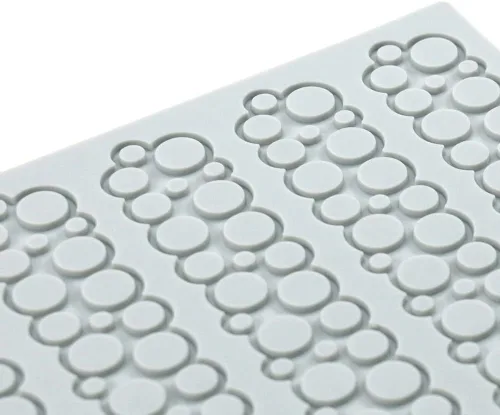 Vista 5 de Moldes de silicona de hojas huecas, moldes de chocolate con forma de corazón, geometría, molde de silicona 3D, molde de hojas de caramelo