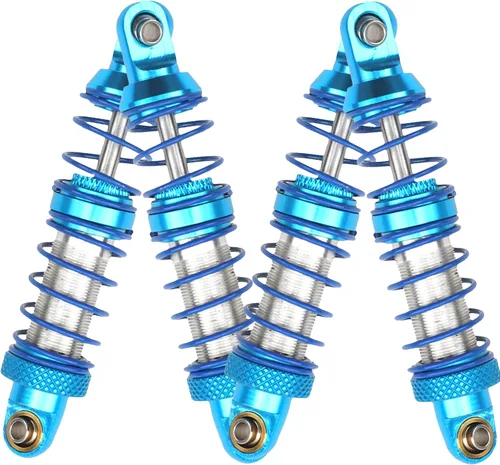 Vista 4 de 4 amortiguadores de metal Vgoohobby ajustables compatibles con Axial SCX10 Traxxas TRX4 D90 90046 Redcat Gen7 1/10 RC Crawler Car (azul, 2.756 in)