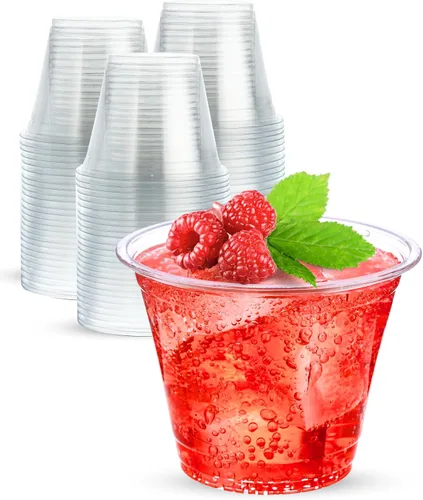 Vista 10 de [100 CONJUNTOS] Vasos de plástico transparente de 12 onzas con tapas y POPOTES, vasos desechables para café helado con tapas, vasos transparentes