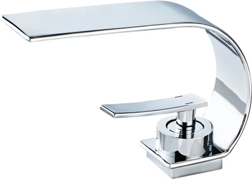 Vista 9 de becola Grifo de Baño Moderno, Válvula de Cerámica de Latón de Arco Bajo para Tocador de Un Solo Orificio, Grifo Mezclador de Agua Caliente y Fría