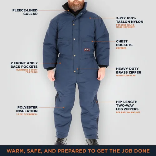Vista 3 de RefrigiWear ChillBreaker Insulated Coveralls, 0F Comfort