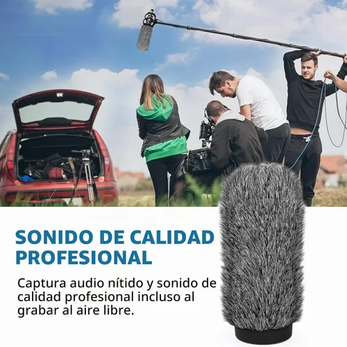 Vista 4 de NTG3 - Filtro de parabrisas para micrófono de escopeta Deadcat compatible con Rode NTG3, NTG2, Sennheiser MKH416, MKH418, Sony ECM 680s ECM-670
