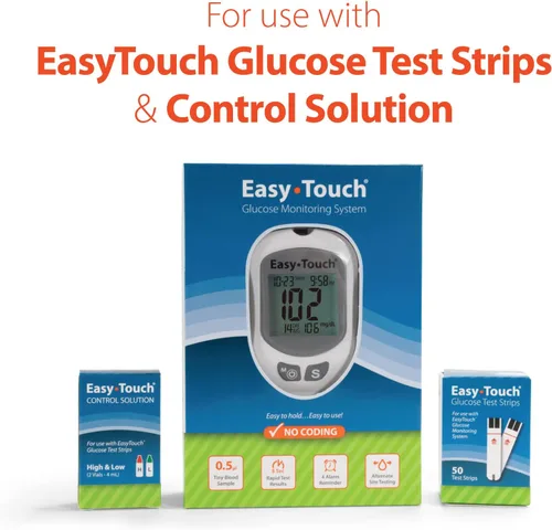 Vista 6 de Easy Touch Kit de control de glucosa, Hi & Low, 2 viales, 0.1 fl oz cada uno