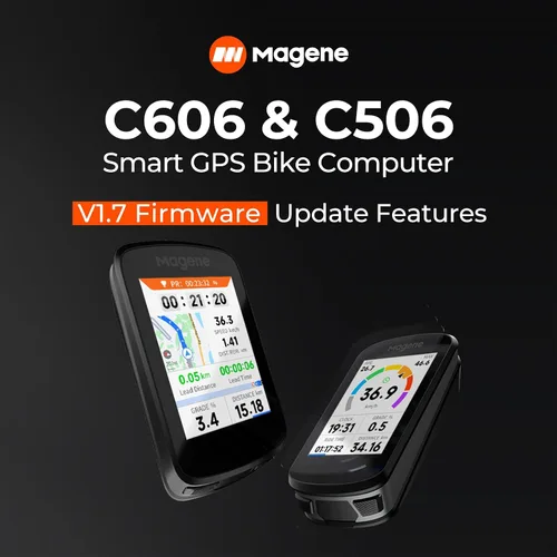 Vista 2 de Magene C506 GPS Bike Computer - Pantalla táctil a color de 2.4", navegación inteligente, WiFi rápida y Bluetooth, asistente de conducción