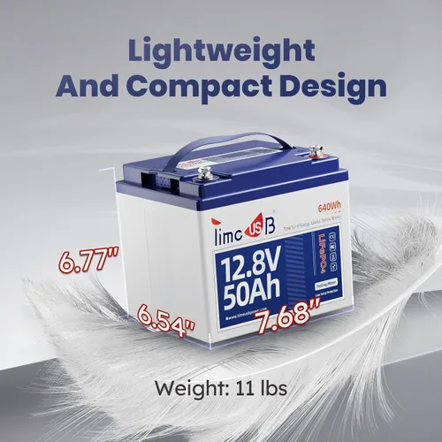 Vista 2 de Timeusb Batería LiFePO4 de litio con motor de arrastre de 12 V 50 Ah con protección a baja temperatura, células de grado A integradas BMS de 50 A