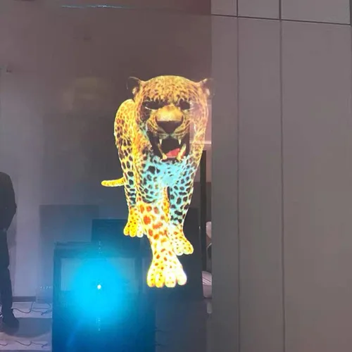 Vista 5 de Material de la pantalla de proyección trasera, película de vidrio holográfica autoadhesiva para presentación de conferencias de oficina, negro