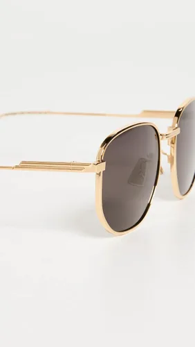 Vista 3 de Bottega Veneta Gafas de sol redondas de metal completo