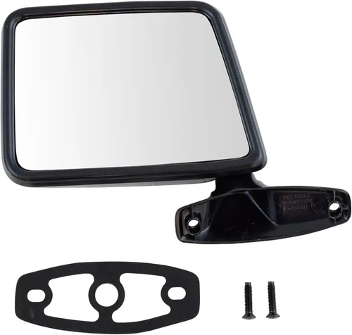 Vista 64 de TRQ Espejo plegable con calefacción eléctrica del lado del conductor con indicador de punto ciego pintura a juego negro liso compatible con Kia