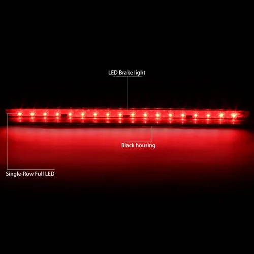 Vista 2 de DNA MOTORING 3BL-S104D-LED-BK - Tercera luz de freno LED de montaje alto