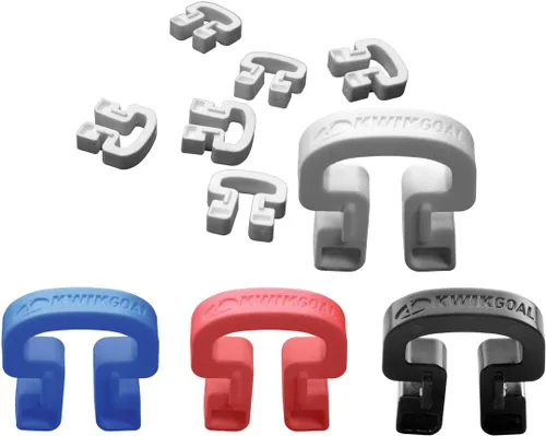Vista 2 de Kwik Goal Kwik Lock Net Clips Blanco - Paquete de 100