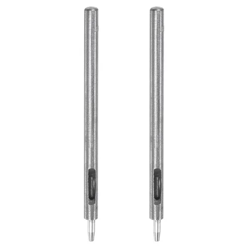 Vista 27 de HARFINGTON Perforadora de cuero de 0.020 in, recta, redonda, con ojales, remache a presión, fijador para cuero, artesanía, ropa, bolso, cortina